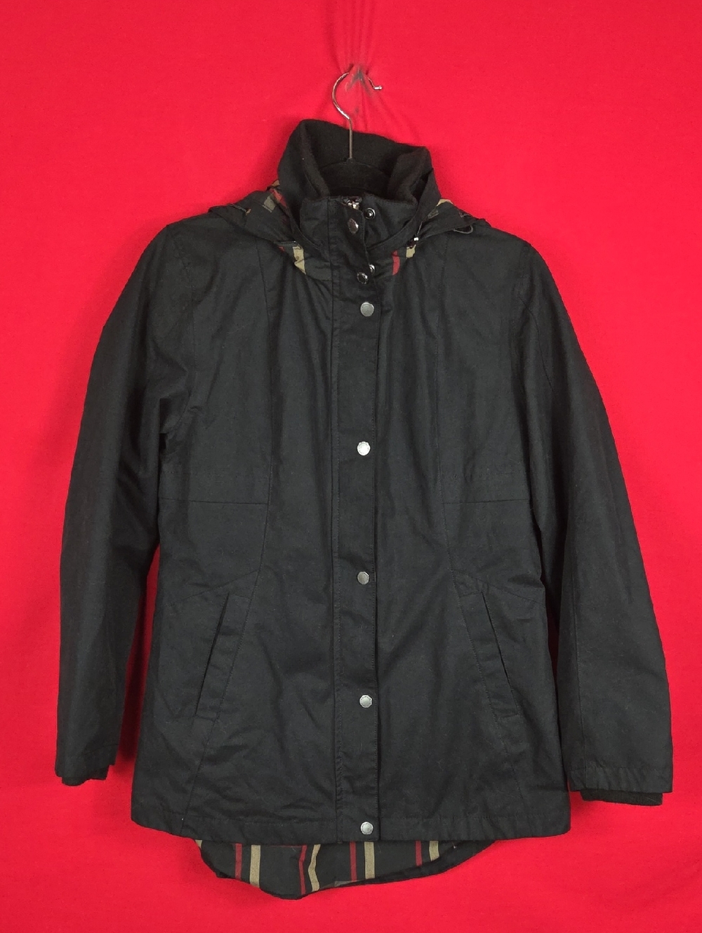 PENDLETON Womens Hooded Rain Jacket‎ Black Size Small